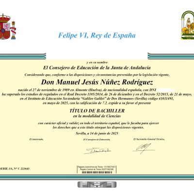 Comprar título de bachiller en España